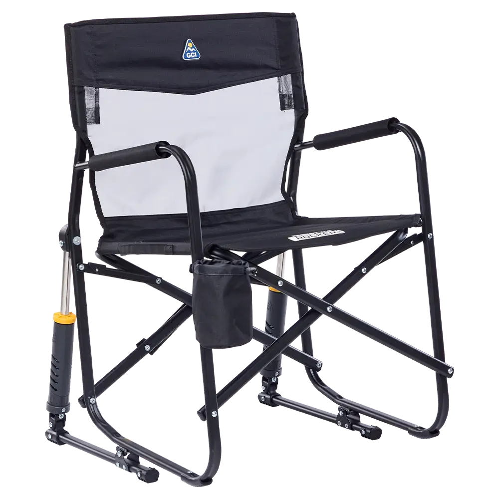 Heavy-Duty Freestyle Freestyle Rocker Elite - Choice 460 - RoadTrip Rocker Smooth Motion Camp Chair - Black