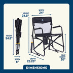 Heavy-Duty Freestyle Freestyle Rocker Elite - Choice 460 - RoadTrip Rocker Smooth Motion Camp Chair Detail