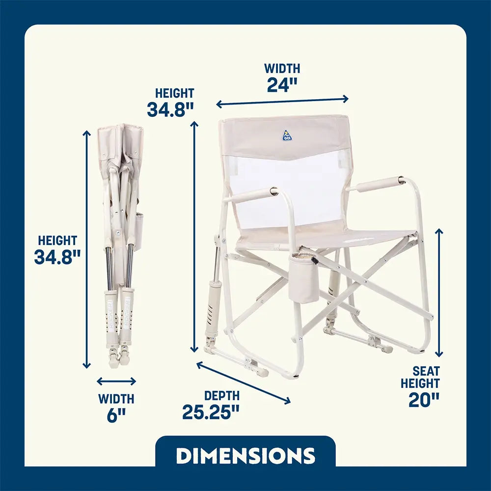 Heavy-Duty Freestyle Freestyle Rocker Elite - Choice 460 - RoadTrip Rocker Smooth Motion Camp Chair Detail