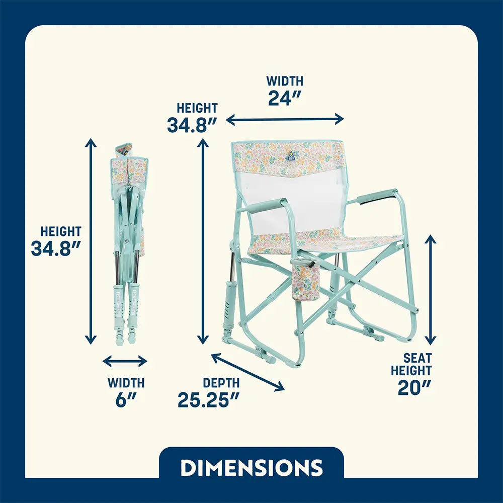 Heavy-Duty Freestyle Freestyle Rocker Elite - Choice 460 - RoadTrip Rocker Smooth Motion Camp Chair Detail