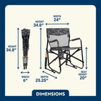 Heavy-Duty Freestyle Freestyle Rocker Elite - Choice 460 - RoadTrip Rocker Smooth Motion Camp Chair Detail