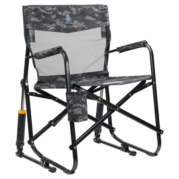 Heavy-Duty Freestyle Freestyle Rocker Elite - Choice 460 - RoadTrip Rocker Smooth Motion Camp Chair - Cool Gray Camo