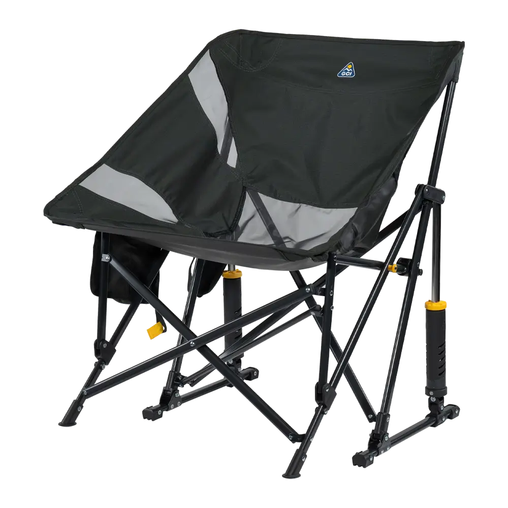 Patented Spring-Action Pod Rocker Elite - Choice 832 - Freestyle Rocker Portable Outdoor Folding Chair Detail