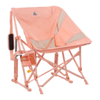 Patented Spring-Action Pod Rocker Elite - Choice 832 - Freestyle Rocker Portable Outdoor Folding Chair - Soft Pink