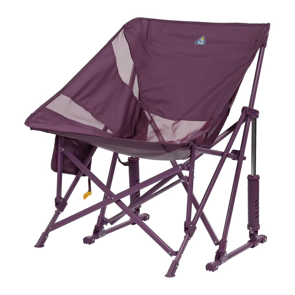 Patented Spring-Action Pod Rocker Elite - Choice 832 - Freestyle Rocker Portable Outdoor Folding Chair Detail