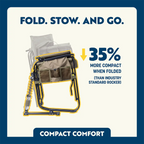 Heavy-Duty Freestyle Adjustable Rocker - Choice 573 - RoadTrip Rocker Smooth Motion Camp Chair Detail