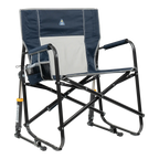 Heavy-Duty Freestyle Freestyle Rocker XL - Choice 552 - Patented Spring-Action Rocking Chair for Camping - Indigo