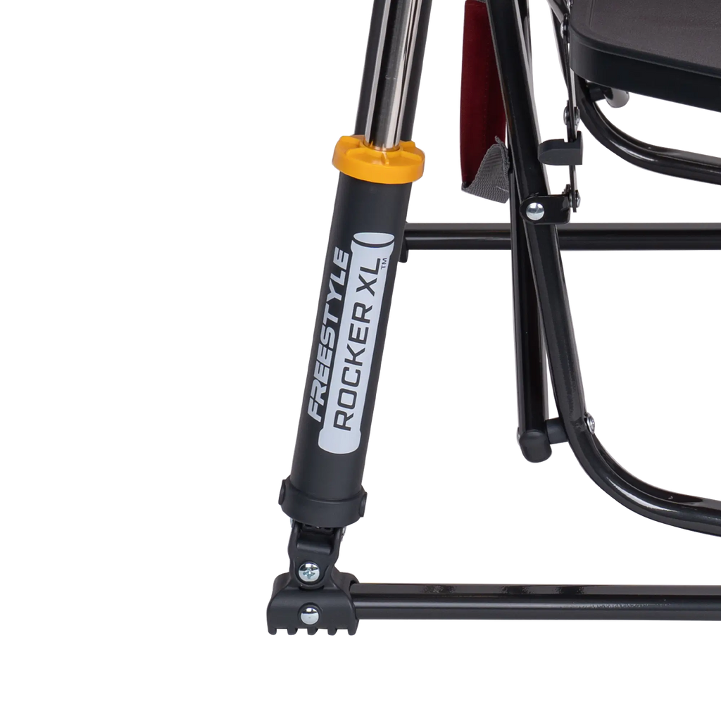 Luxury Camp Freestyle Rocker XL with Side Table - Choice 836 - Heavy-Duty Kickback Rocker with Beverage Holder Detail