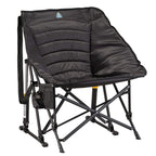 Patented Spring-Action Puff Rocker - Choice 731 - Freestyle Rocker Portable Outdoor Folding Chair - Black