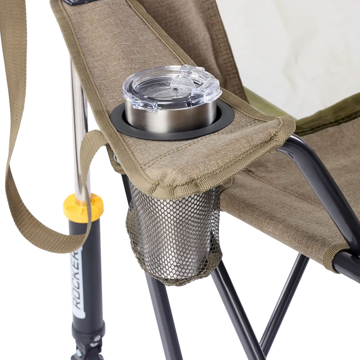 Patented Spring-Action Comfort Pro Rocker XL - Choice 107 - Freestyle Rocker Portable Outdoor Folding Chair Detail