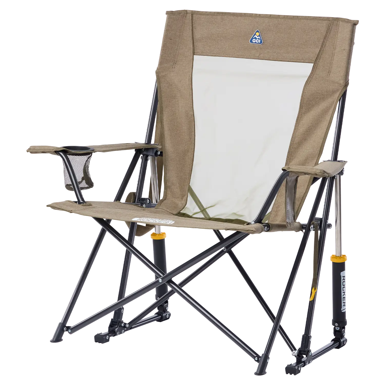 Patented Spring-Action Comfort Pro Rocker XL - Choice 107 - Freestyle Rocker Portable Outdoor Folding Chair Detail