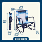 Luxury Camp Beach Rocker - Choice 712 - Patented Spring-Action Rocking Chair for Camping Detail
