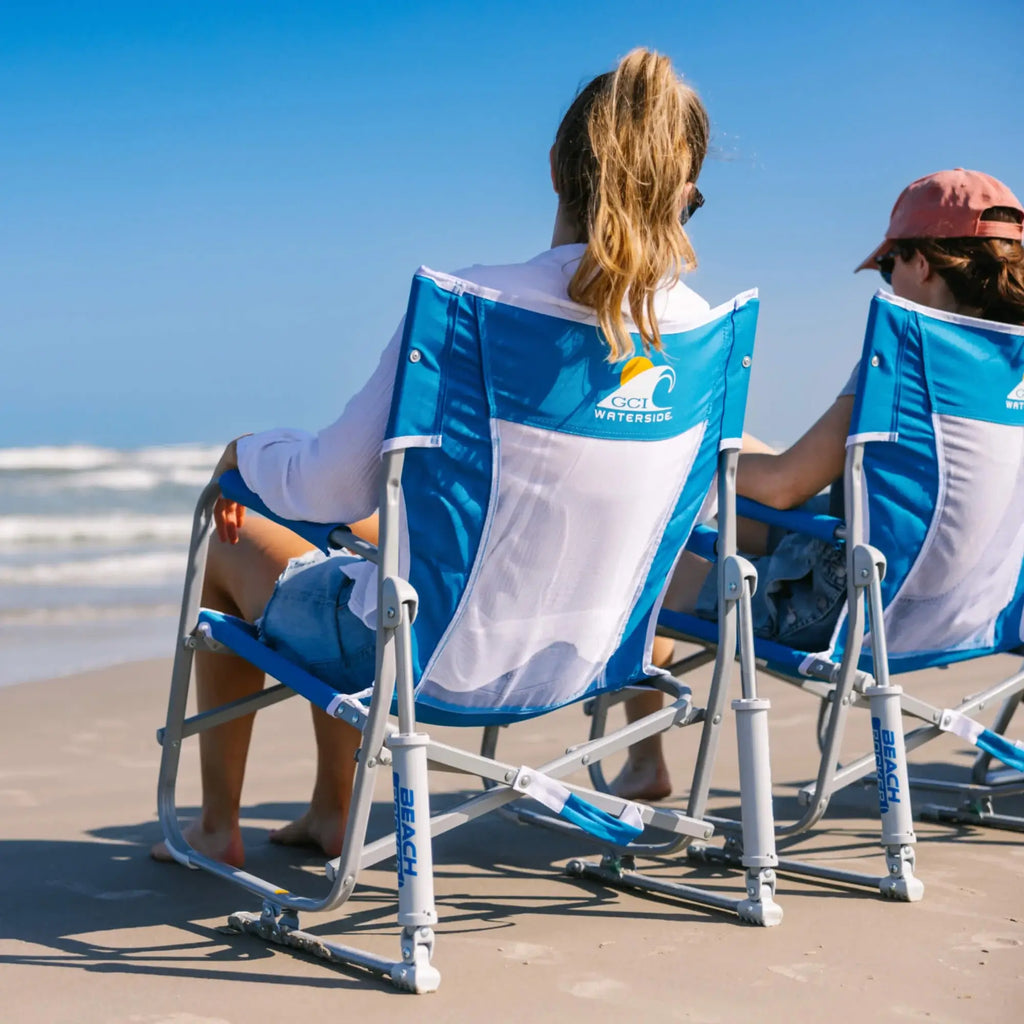 Patented Spring-Action Beach Rocker Bundle - Choice 773 - Patented Spring-Action Rocking Chair for Camping Detail