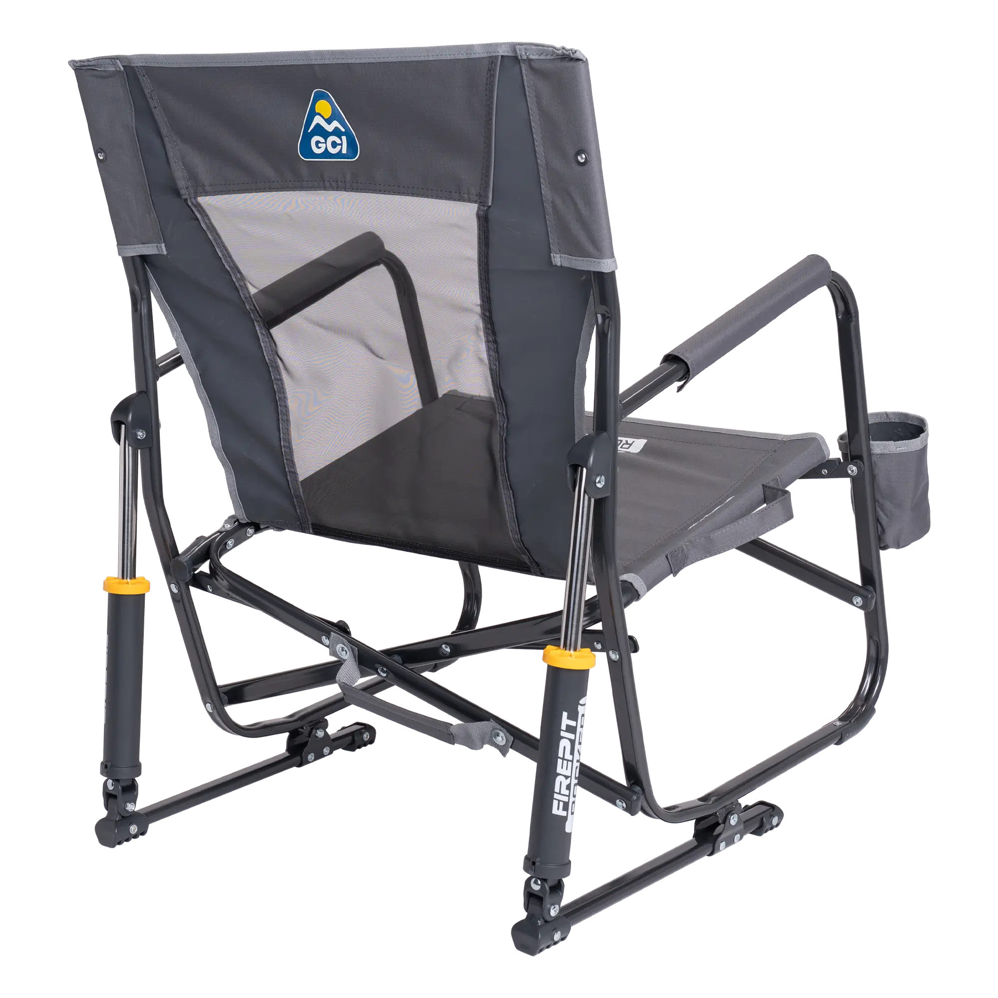 Patented Spring-Action FirePit Rocker - Choice 737 - Patented Spring-Action Rocking Chair for Camping Detail