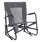 Patented Spring-Action FirePit Rocker - Choice 737 - Patented Spring-Action Rocking Chair for Camping - Pewter