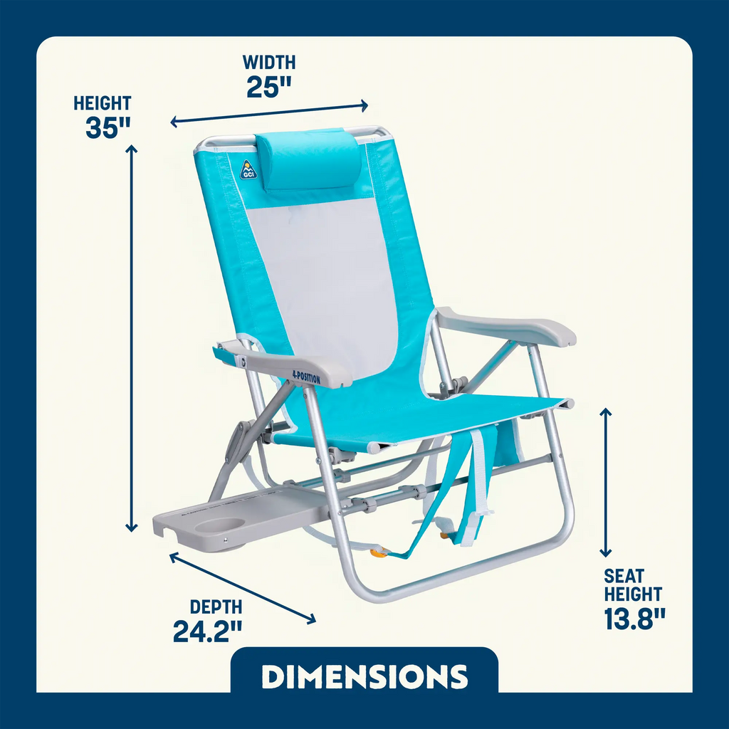 Low-Profile Big Surf with Slide Table - Choice 334 - Rust-Resistant Aluminum Sand-Friendly Lounge Chair Detail