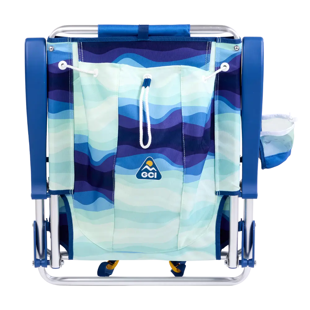 Low-Profile Backpack Beach Chair - Choice 709 - Portable Heavy-Duty Low Boy Chair for Ocean Side Detail