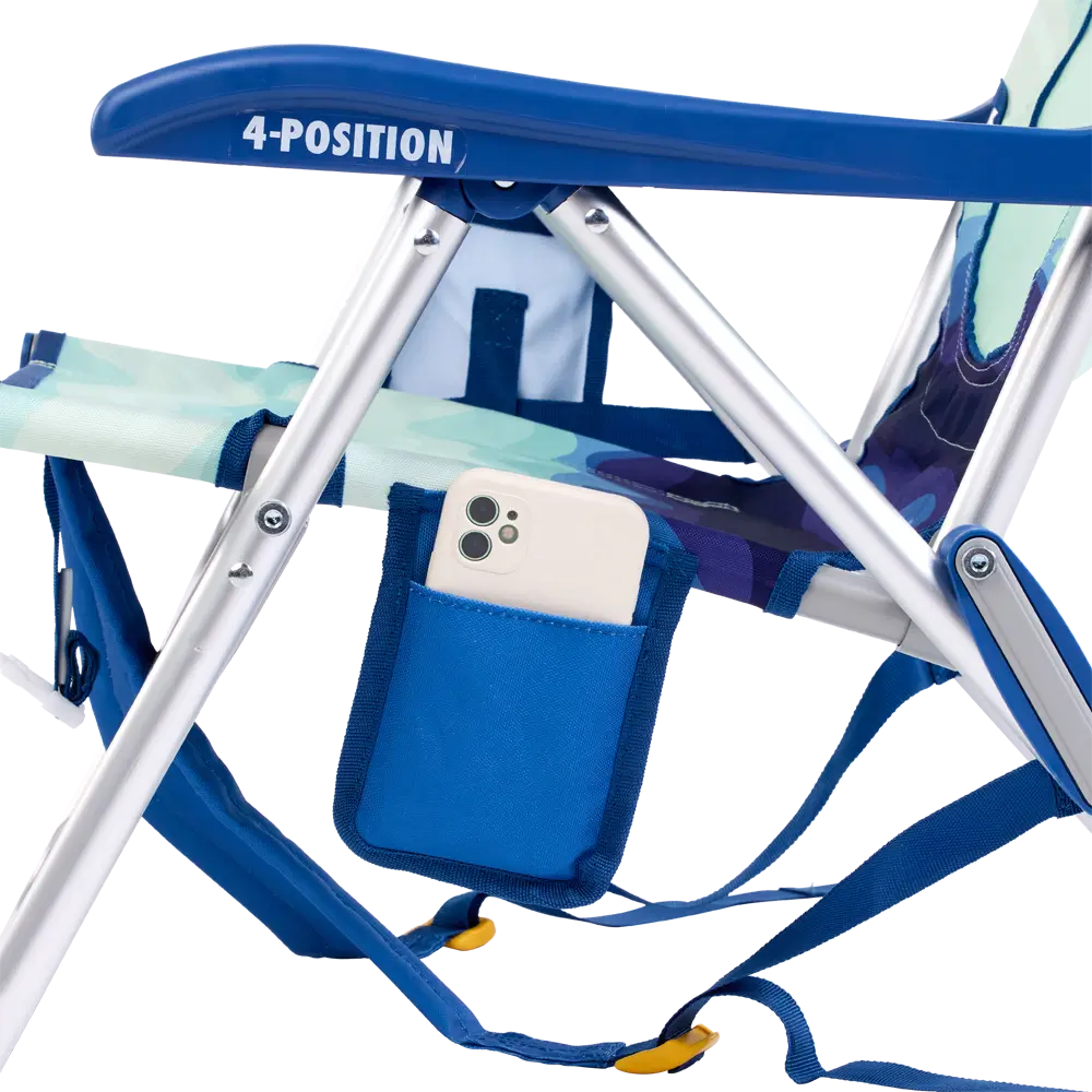 Low-Profile Backpack Beach Chair - Choice 709 - Portable Heavy-Duty Low Boy Chair for Ocean Side Detail
