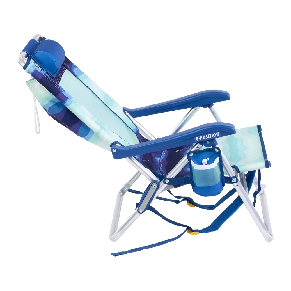 Low-Profile Backpack Beach Chair - Choice 709 - Portable Heavy-Duty Low Boy Chair for Ocean Side Detail