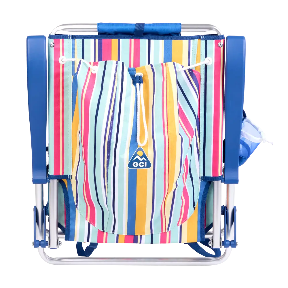 Low-Profile Backpack Beach Chair - Choice 709 - Portable Heavy-Duty Low Boy Chair for Ocean Side Detail