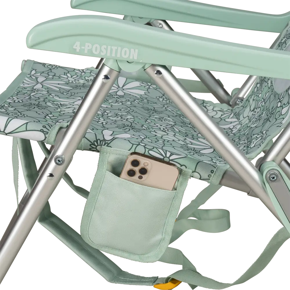 Low-Profile Backpack Beach Chair - Choice 709 - Portable Heavy-Duty Low Boy Chair for Ocean Side Detail
