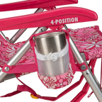 Low-Profile Backpack Beach Chair - Choice 709 - Portable Heavy-Duty Low Boy Chair for Ocean Side Detail
