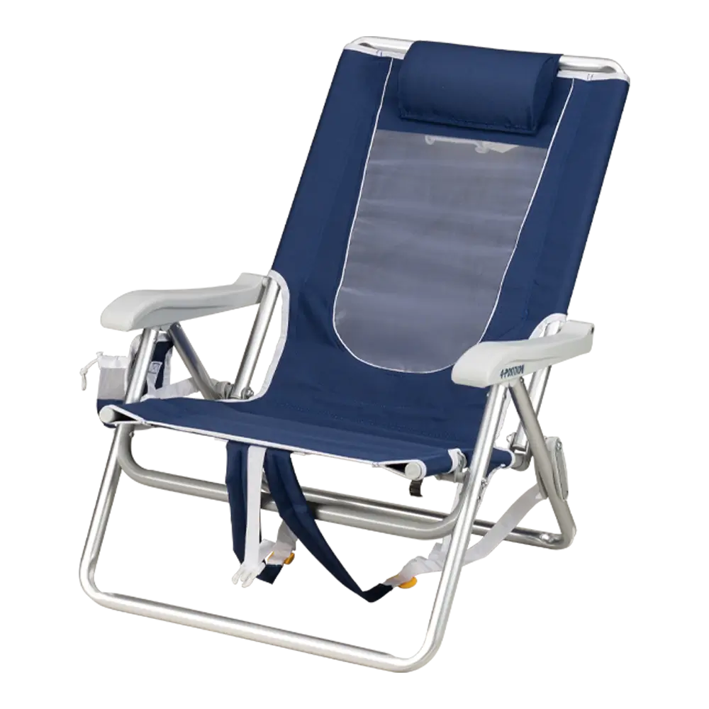 Low-Profile Backpack Beach Chair - Choice 709 - Portable Heavy-Duty Low Boy Chair for Ocean Side Detail