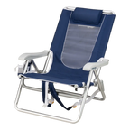 Low-Profile Backpack Beach Chair - Choice 709 - Portable Heavy-Duty Low Boy Chair for Ocean Side Detail