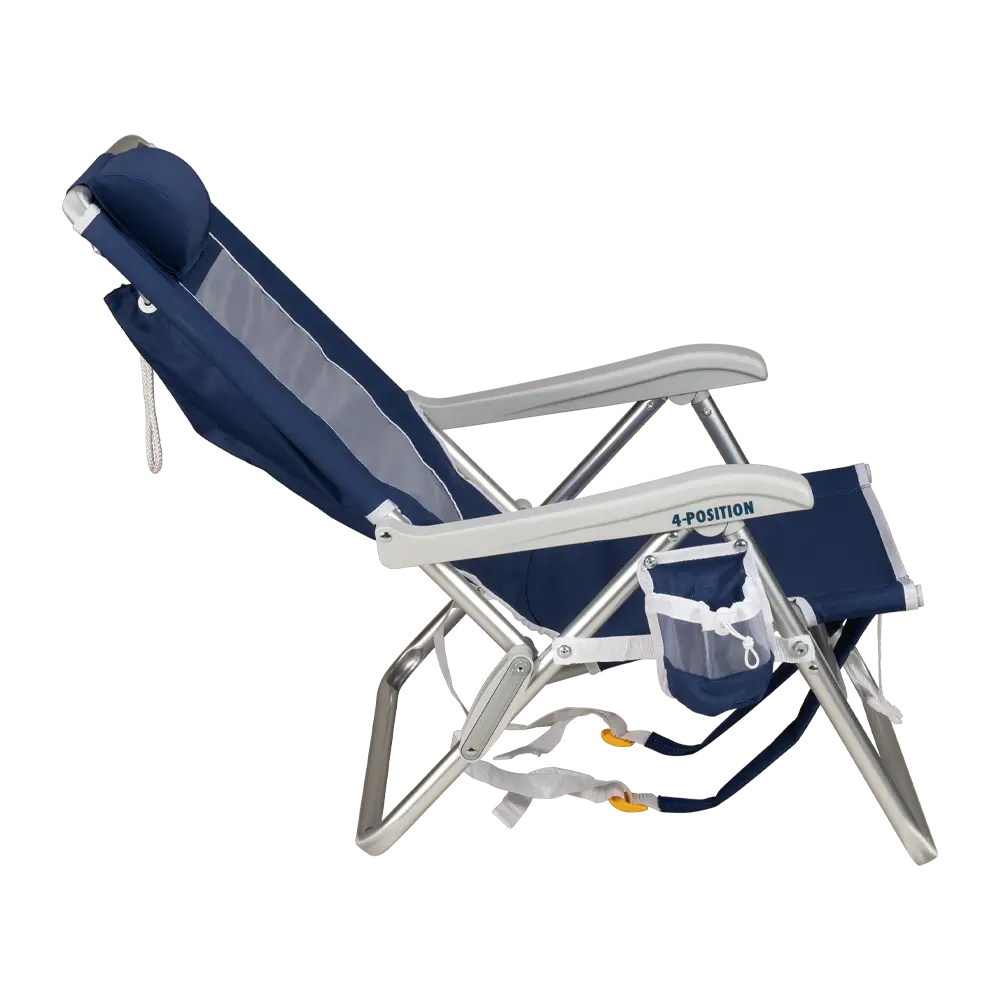 Low-Profile Backpack Beach Chair - Choice 709 - Portable Heavy-Duty Low Boy Chair for Ocean Side Detail