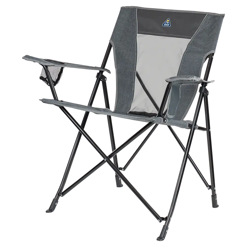 Micro-Folding Comfort Quad Chair - Choice 989 - Pico Compact Folding Camp Chair with Carry Bag Detail