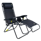 Backpack Travel Freeform Zero Gravity Lounger Bundle - Choice 507 - Multi-Position Outdoor Beach Chair with Pillow Detail