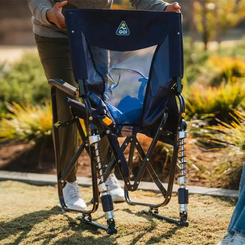 Heavy-Duty Freestyle Adjustable Rocker - Choice 573 - RoadTrip Rocker Smooth Motion Camp Chair Detail