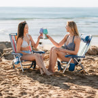 Low-Profile Backpack Beach Chair - Choice 709 - Portable Heavy-Duty Low Boy Chair for Ocean Side Detail