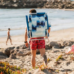 Low-Profile Backpack Beach Chair - Choice 709 - Portable Heavy-Duty Low Boy Chair for Ocean Side Detail