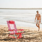 Low-Profile Backpack Beach Chair - Choice 709 - Portable Heavy-Duty Low Boy Chair for Ocean Side Detail