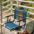 Ultra-Lightweight Big Comfort Stadium Chair with Armrests - Choice 465 - Lightweight Folding Bleacher Chair with Cushioning Detail