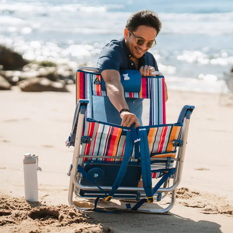 Low-Profile Big Surf with Slide Table - Choice 334 - Rust-Resistant Aluminum Sand-Friendly Lounge Chair Detail
