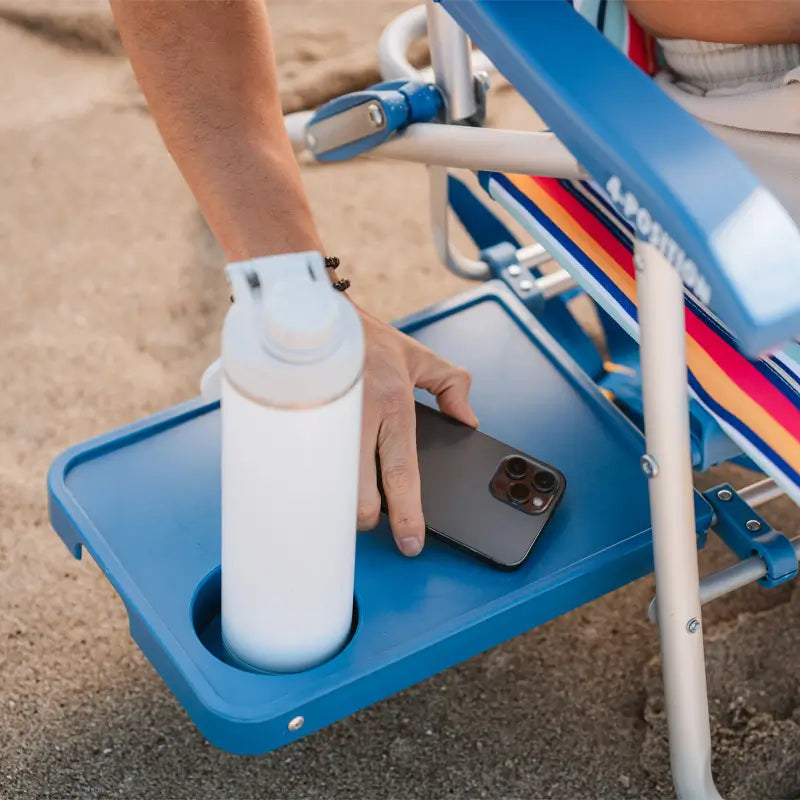 Low-Profile Big Surf with Slide Table - Choice 334 - Rust-Resistant Aluminum Sand-Friendly Lounge Chair Detail