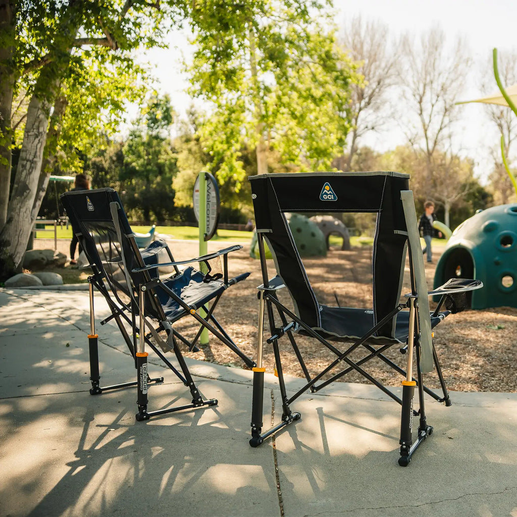 Smooth Motion Comfort Pro Rocker - Choice 375 - Freestyle Rocker Portable Outdoor Folding Chair Detail