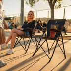 Micro-Folding Comfort Quad Chair - Choice 989 - Pico Compact Folding Camp Chair with Carry Bag Detail