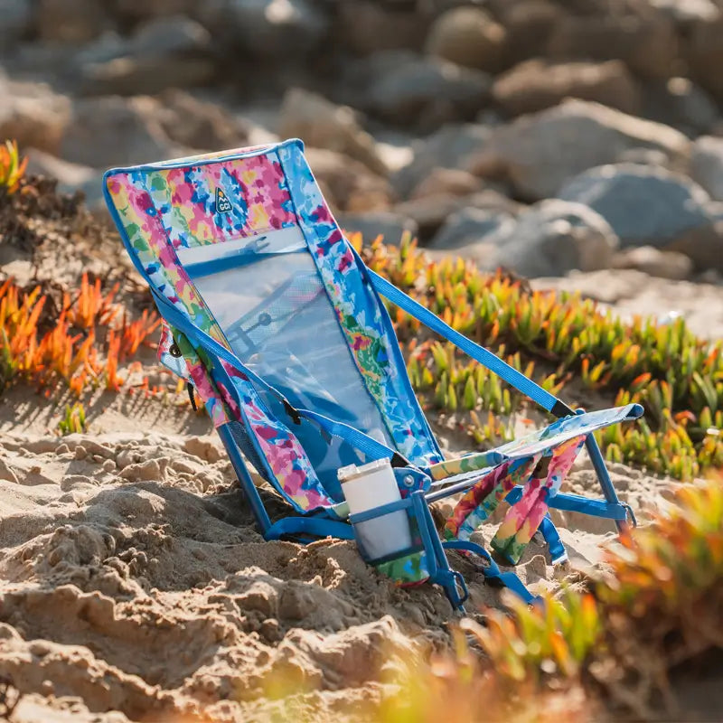 Backpack Travel Everywhere Chair 2 - Choice 656 - Portable Heavy-Duty Low Boy Chair for Ocean Side Detail