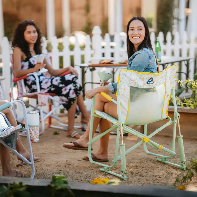 Patented Spring-Action Freestyle Rocker - Choice 711 - Patented Spring-Action Rocking Chair for Camping Detail