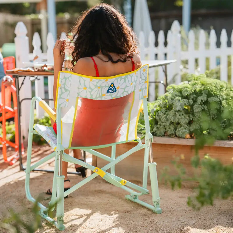 Patented Spring-Action Freestyle Rocker - Choice 711 - Patented Spring-Action Rocking Chair for Camping Detail