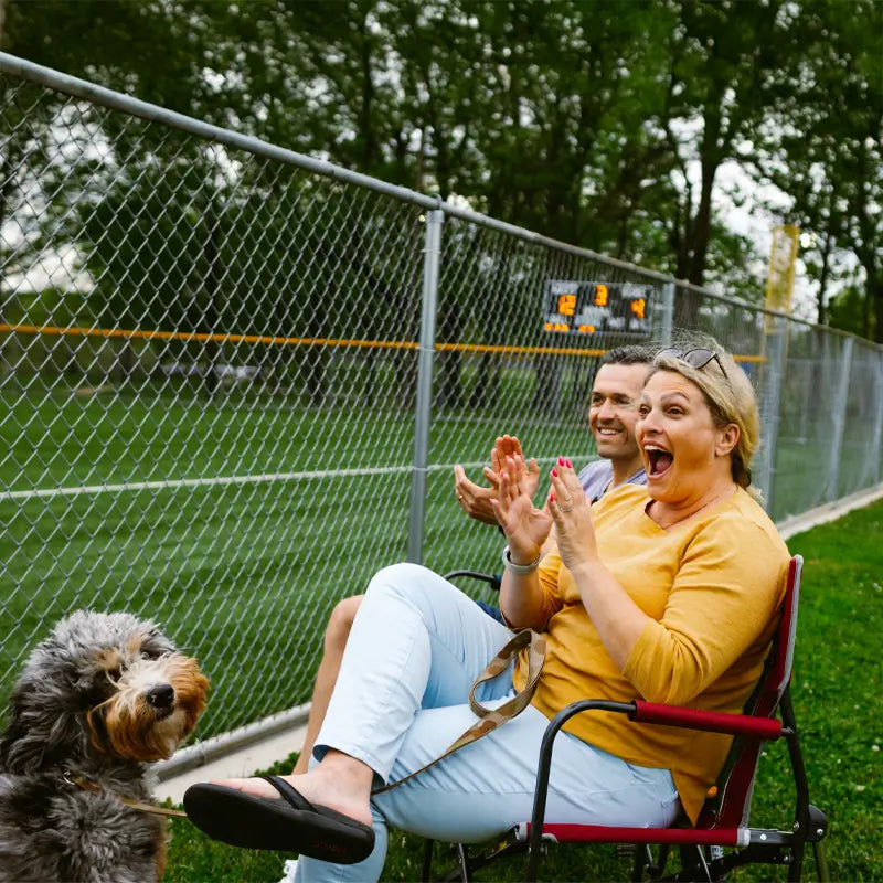 Patented Spring-Action Freestyle Rocker - Choice 711 - Patented Spring-Action Rocking Chair for Camping Detail