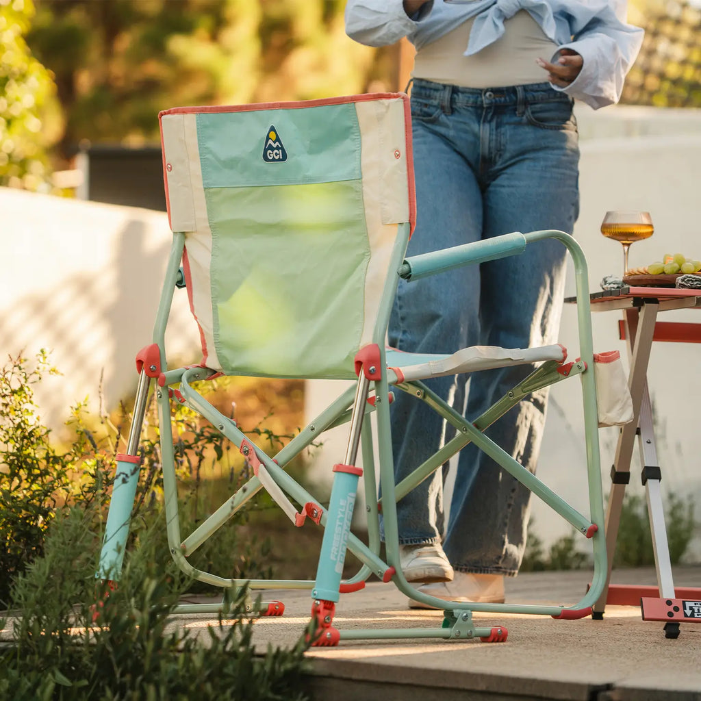 Patented Spring-Action Freestyle Rocker - Choice 711 - Patented Spring-Action Rocking Chair for Camping Detail