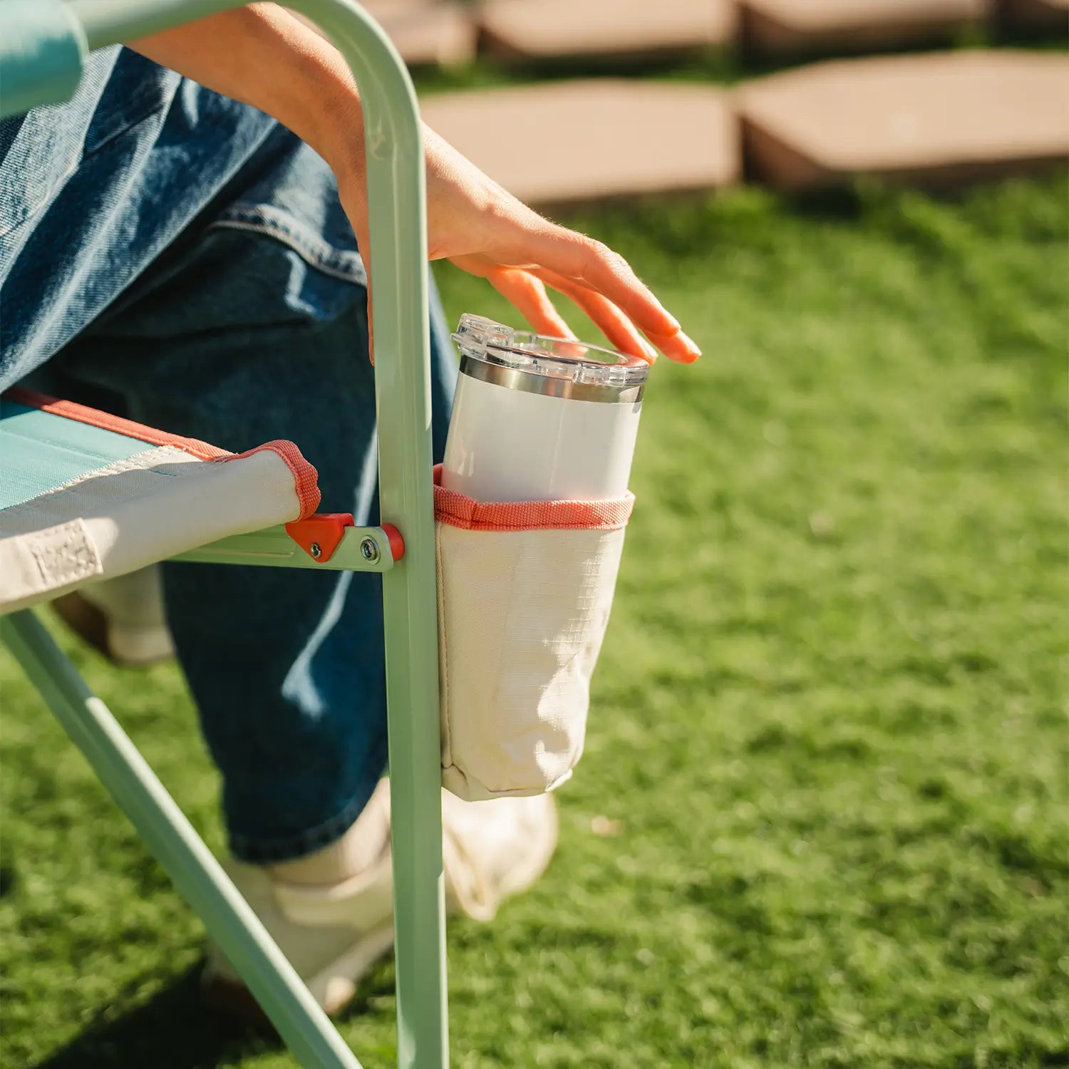 Patented Spring-Action Freestyle Rocker - Choice 711 - Patented Spring-Action Rocking Chair for Camping Detail