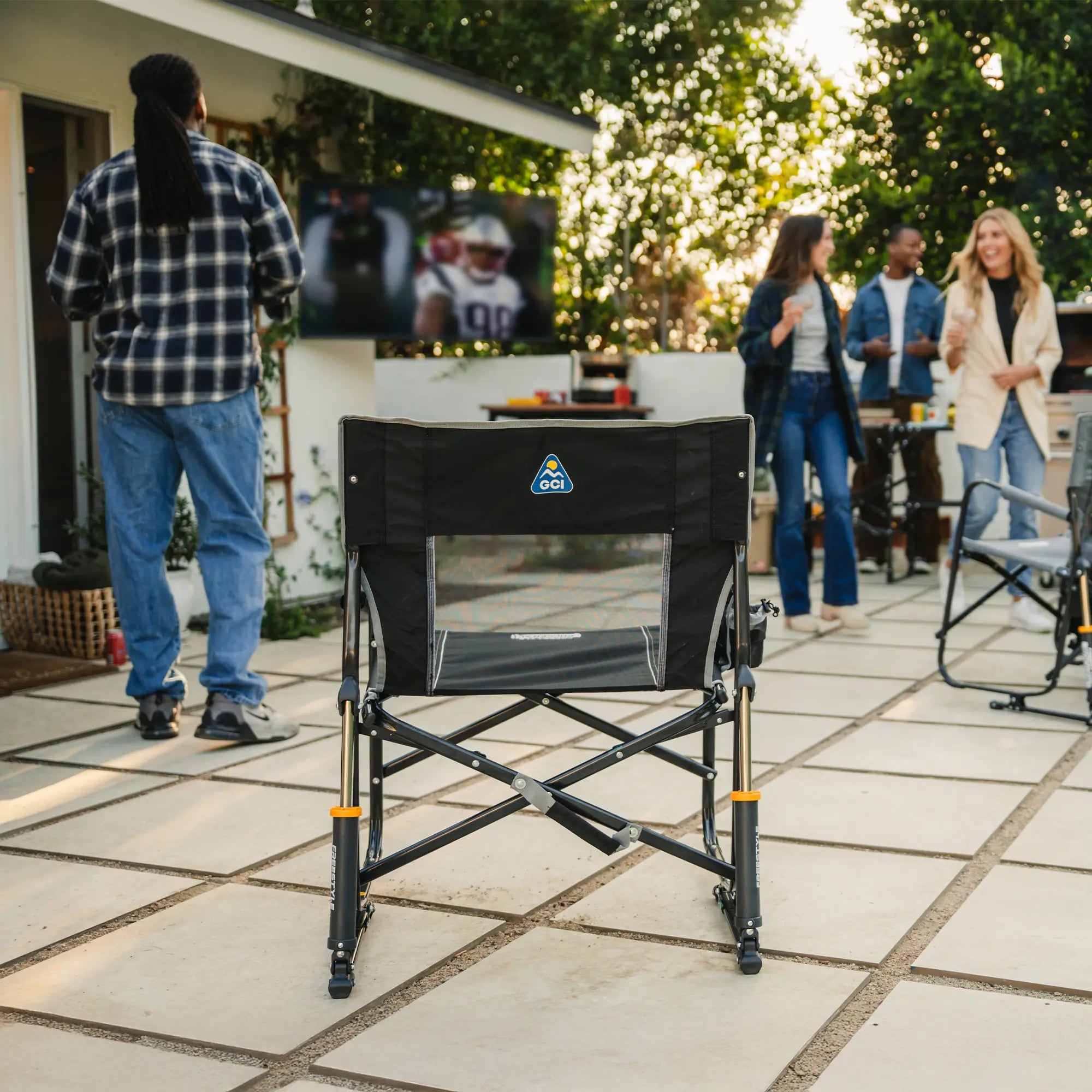 Patented Spring-Action Freestyle Rocker - Choice 711 - Patented Spring-Action Rocking Chair for Camping Detail