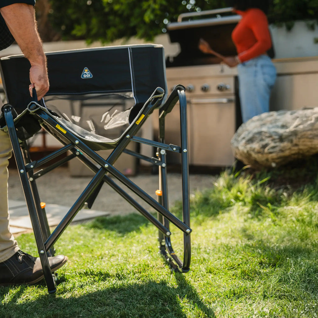 Patented Spring-Action Freestyle Rocker - Choice 711 - Patented Spring-Action Rocking Chair for Camping Detail