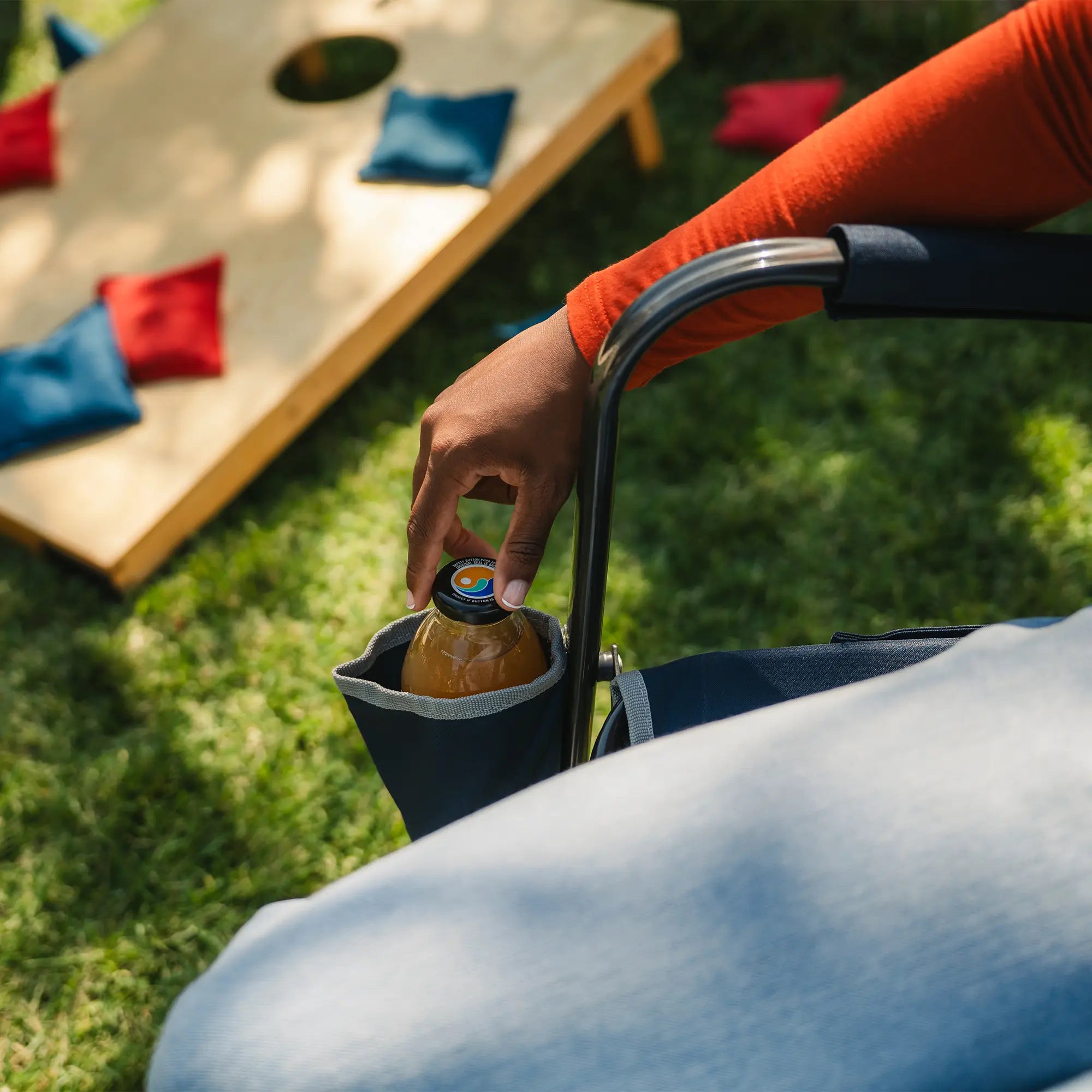 Patented Spring-Action Freestyle Rocker - Choice 711 - Patented Spring-Action Rocking Chair for Camping Detail