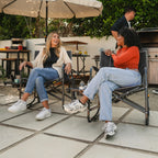 Luxury Camp Freestyle Rocker XL with Side Table - Choice 836 - Heavy-Duty Kickback Rocker with Beverage Holder Detail